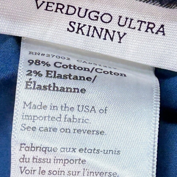 Paige Verdugo Ultra Skinny Jeans in Aruba Paisley sz 26 rise 8.5” inseam 30” - Picture 9 of 9